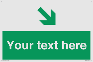 Custom Safe condition: Green Down right arrow